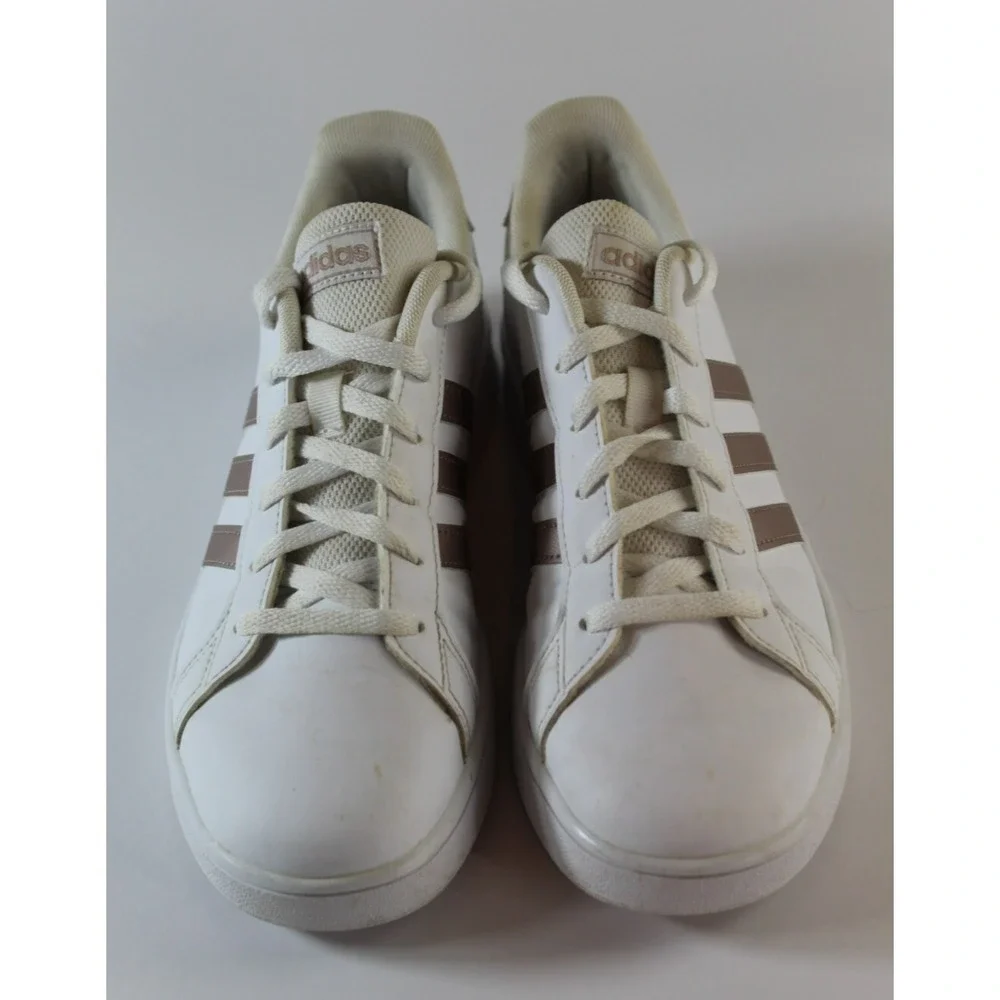 Adidas Women's Size‎ 5 Tennis Grand Court 2.0 Rose Gold Pink White Sneaker